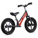Detské odrážadlo Tiny Bike gumové kolesá čierno-červené